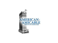 Logo of American-Amicable Group of Companies, featuring a stylized building illustration, representing the company's identity and services.